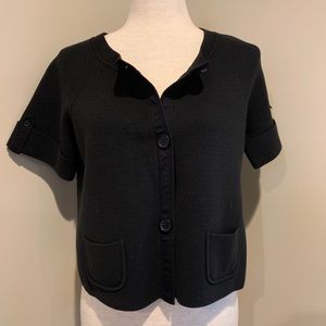 LOFT 100% Cotton Black Sweater, Size M